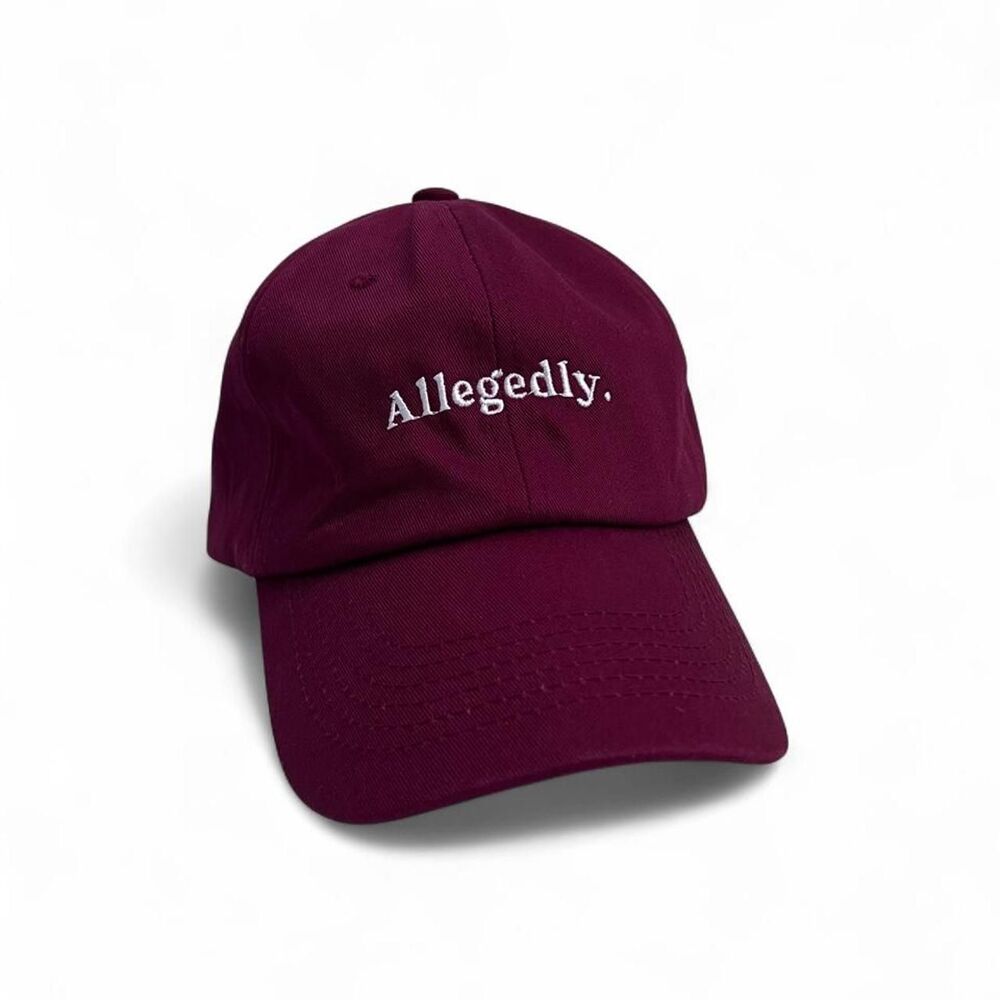 Burgundy Baseball Cap Adjustable One Size